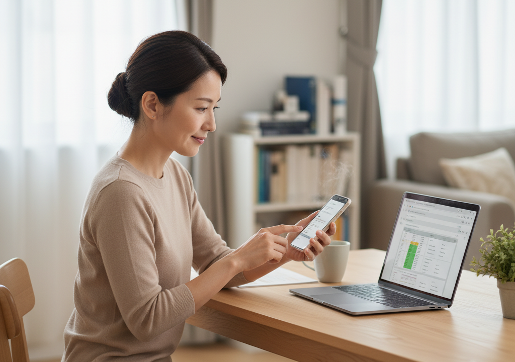 主婦の私が解説！スマホで在宅メール対応、スキマ時間で月5万円稼ぐ1日の流れ🌸