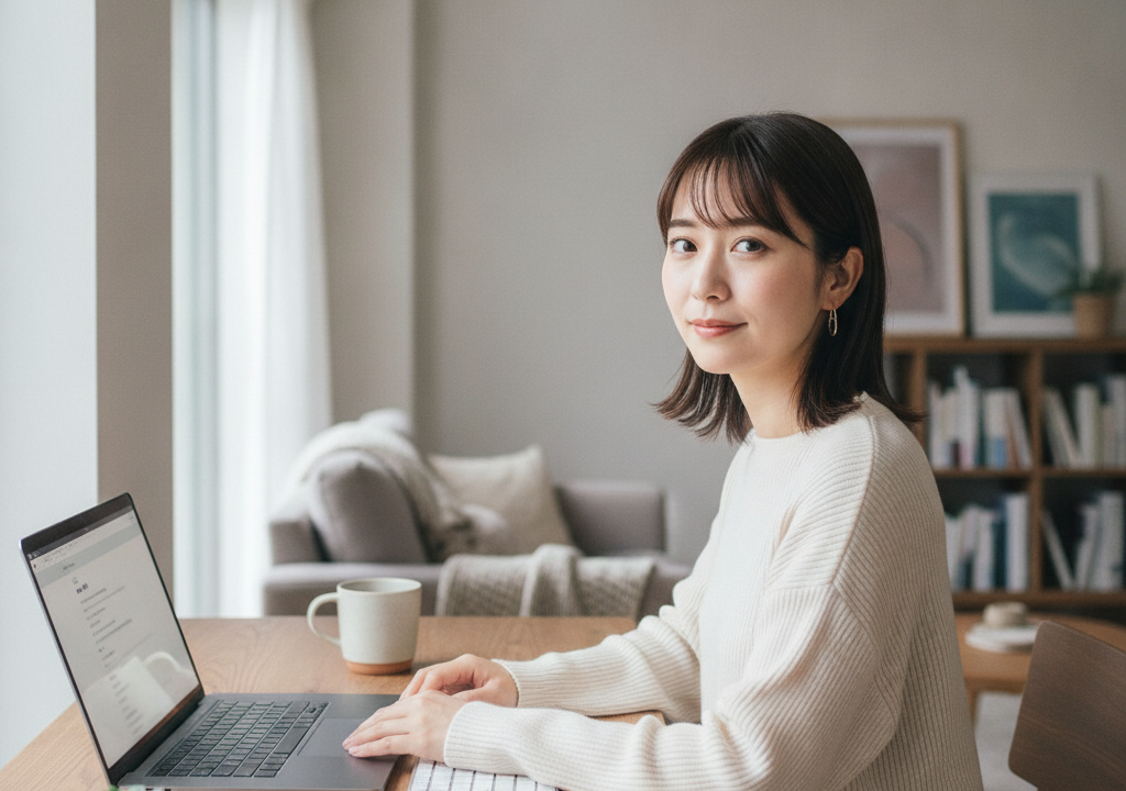 22歳女子の在宅ワーク事情！名古屋でWワーク、メール対応の1日を覗き見してって💗